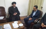 مدیرکل صمت  به دیدار پدر معنوی استان رفت
